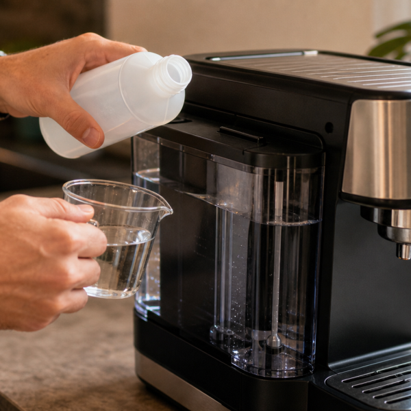 Koffiemachine ontkalken: hoe vaak, waarmee en stap voor stap
